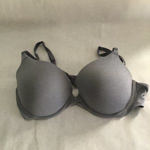 Grey  T-shirt bra, no size tag- see picture for measurements